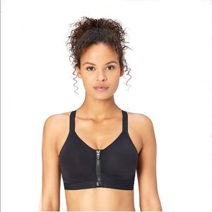 Core 10 Women's Cross Back Front-Zip Sports Bra